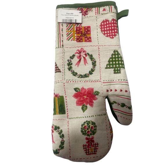 NWT Christmas Oven Mitt & 2 Pack Pot Holder - Picture 8 of 11